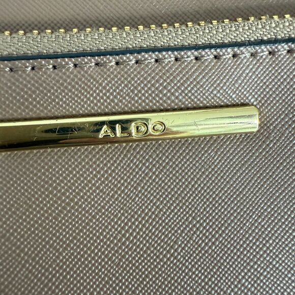 ALDO Brown Faux Leather Small Crossbody Bag Purse Handbag Adjustable Strap - Picture 2 of 11